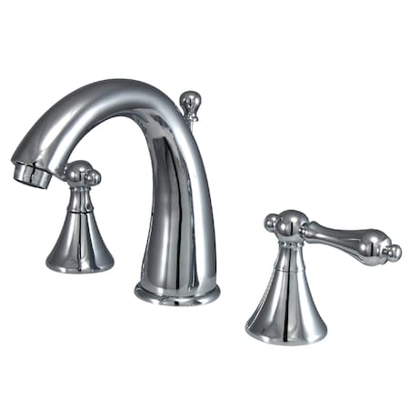 Kingston Brass 8" Widespread Bathroom Faucet, Chrome KS2971AL